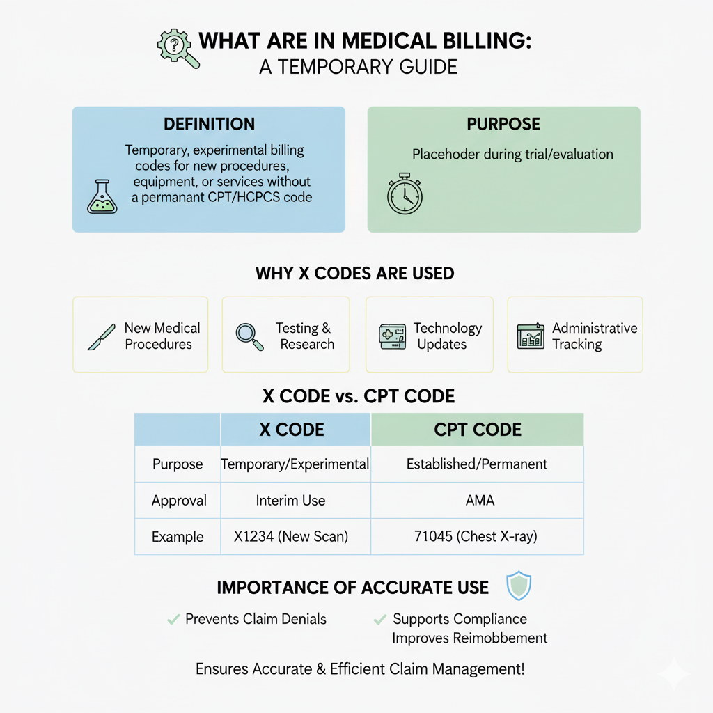 X codes in medical billing