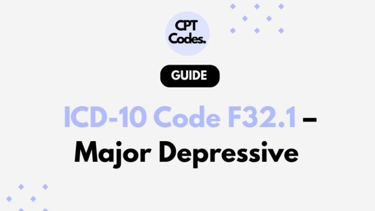 ICD-10 Code F32.1