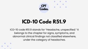 ICD-10 Code R51.9