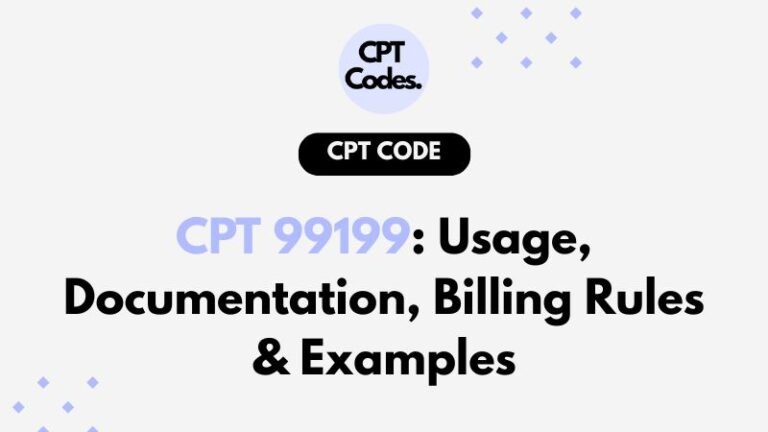 CPT 99199, the unlisted code