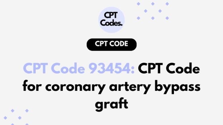 CPT Code 93454