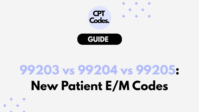 99203 vs 99204 vs 99205