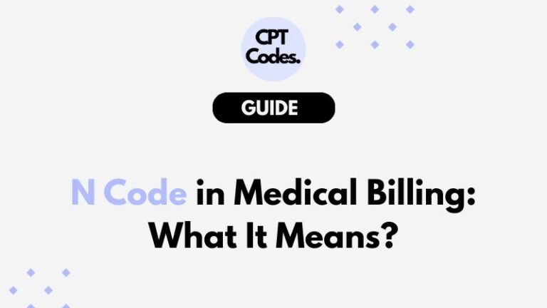 N Code in Medical Billing
