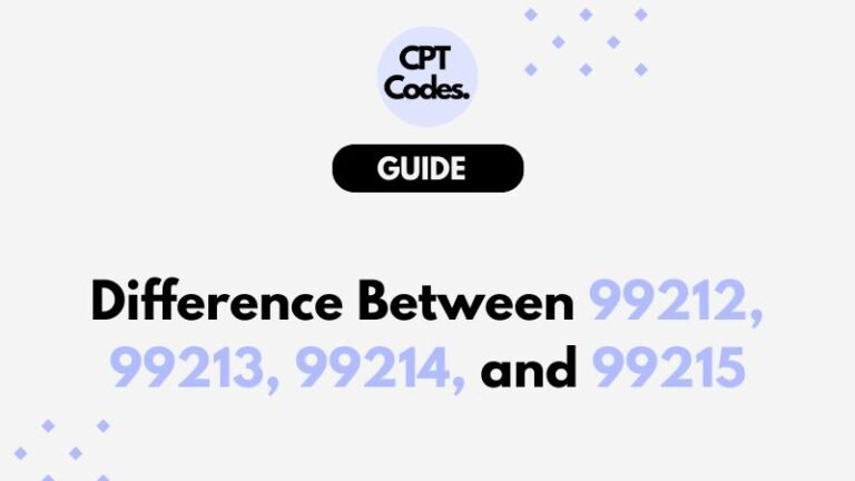 99212, 99213, 99214, and 99215