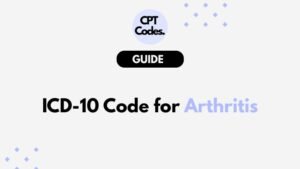 ICD-10 Code for Arthritis