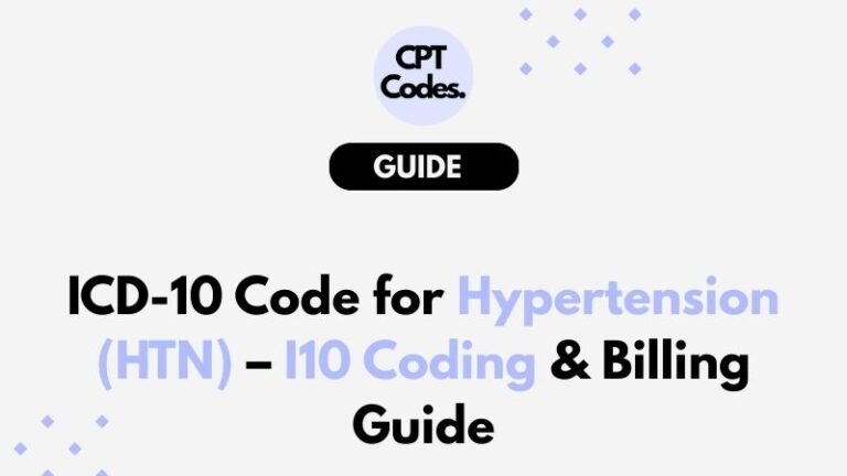 ICD-10 Code for Hypertension (HTN)