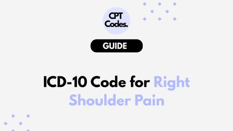 ICD-10 Code for Right Shoulder Pain