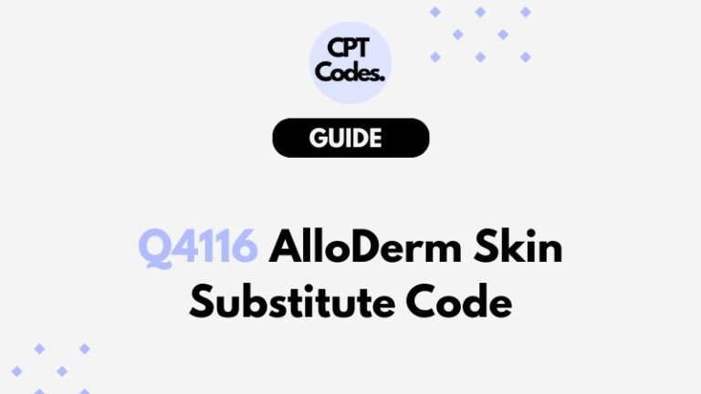 Q4116 AlloDerm Skin Substitute Code