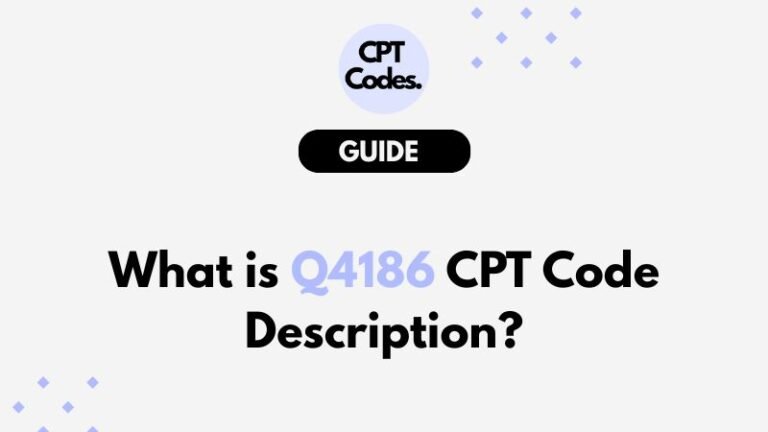 What is Q4186 CPT Code Description?