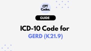 ICD-10 Code for GERD (K21.9)